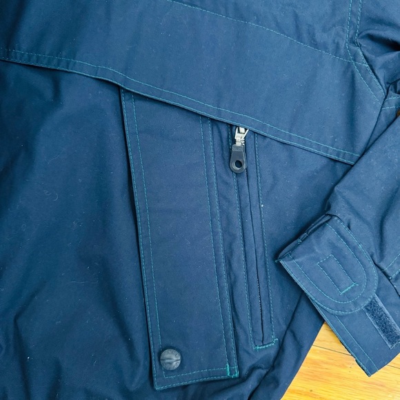 London Fog Blue and Orange Hooded Windbreaker - Picture 9 of 9